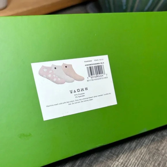 Kate Spade Pink and White Polka Dot Sock Set - Picture 6 of 7